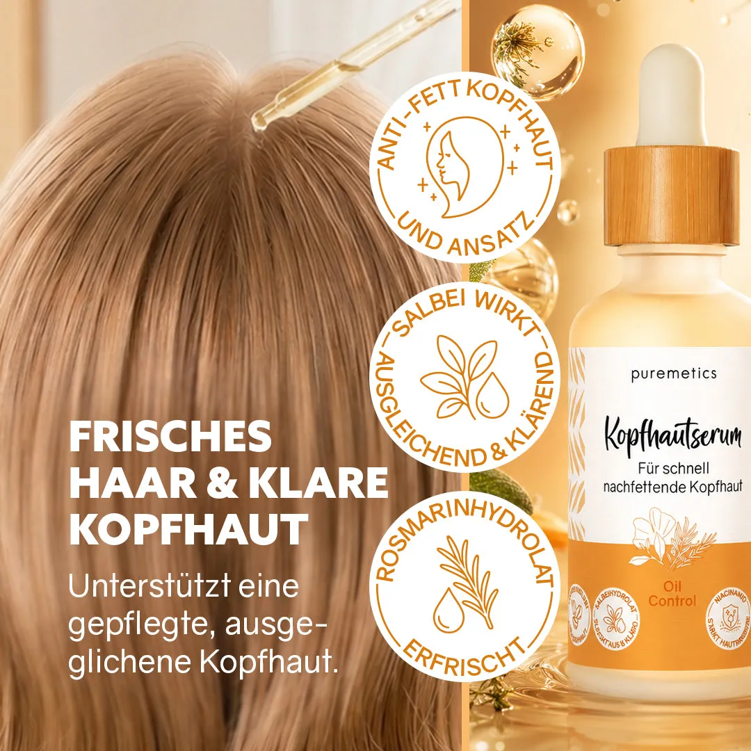 puremetics Oil Control hovedbundsserum fedtet hår