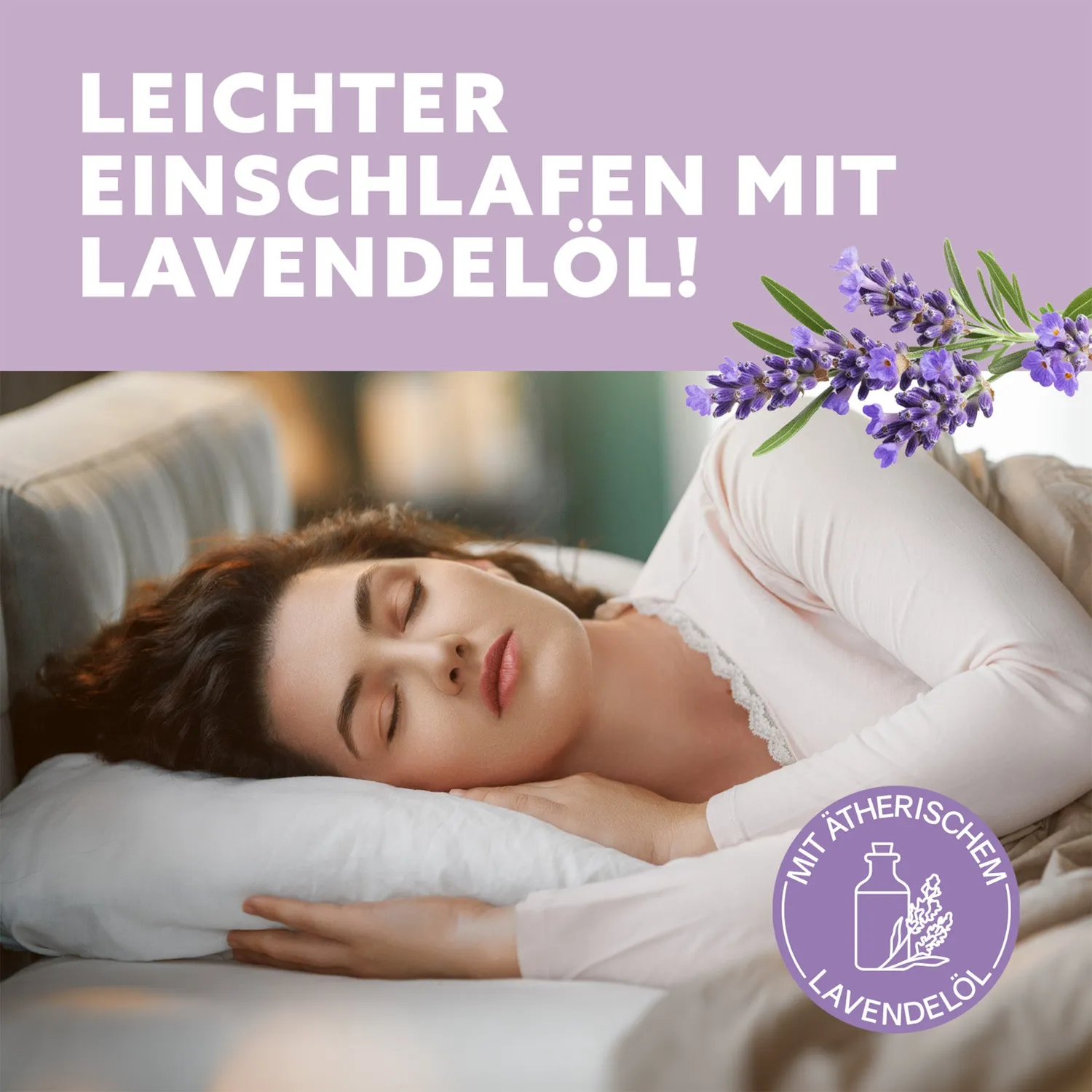 puremetics Dusch-Fluff Schlaf schön badesæbe lavendel 1 stk