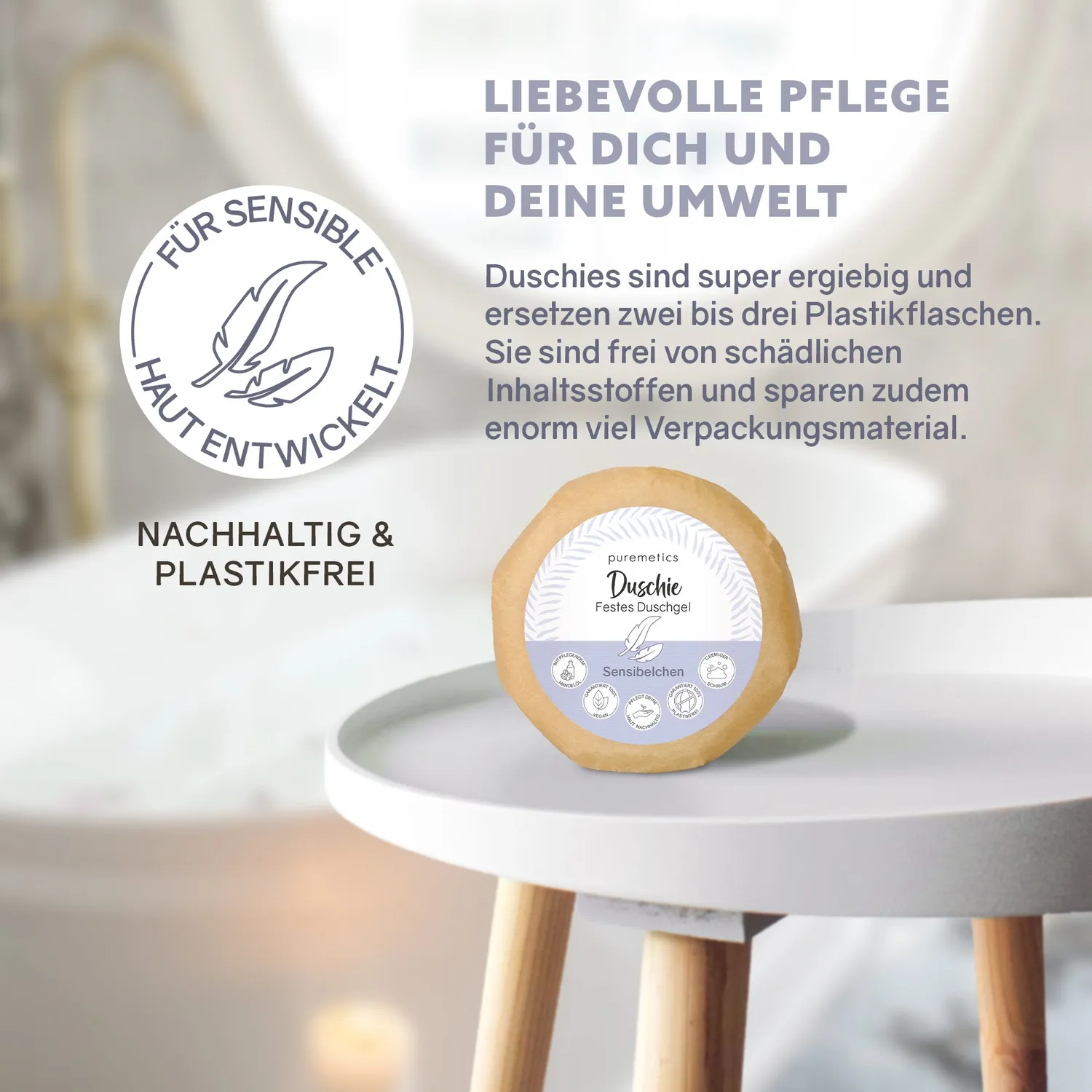 puremetics Duschie Sensibelchen fast brusegel uparfumeret
