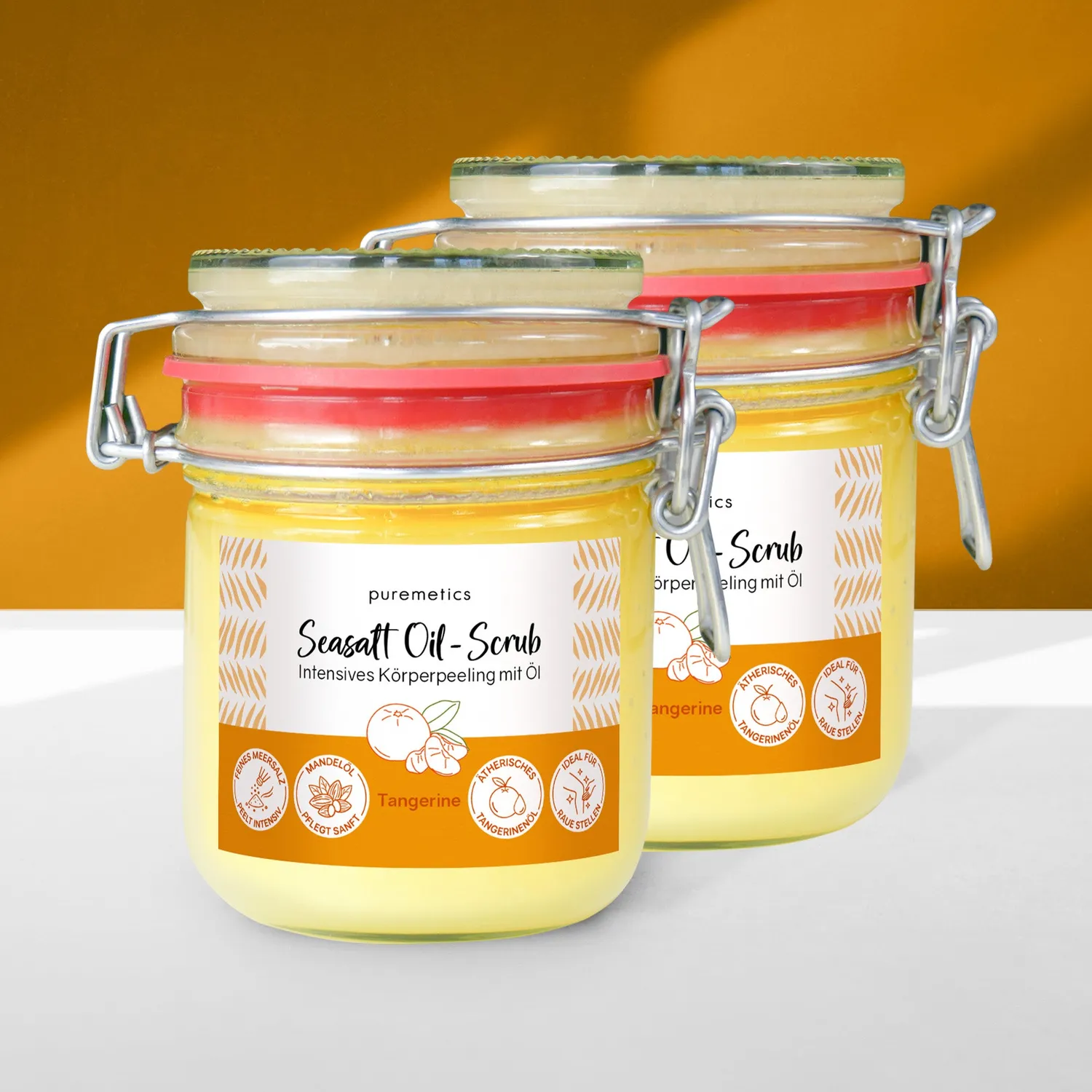 puremetics Seasalt Oil-Scrub Tangerine bodyscrub 1 glas
