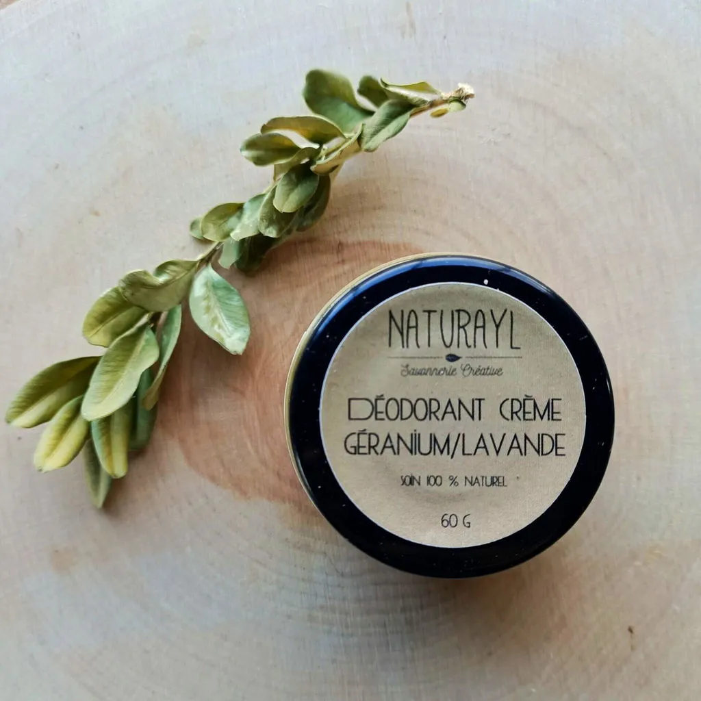 Naturayl Géranium Lavande fast deodorant blomst