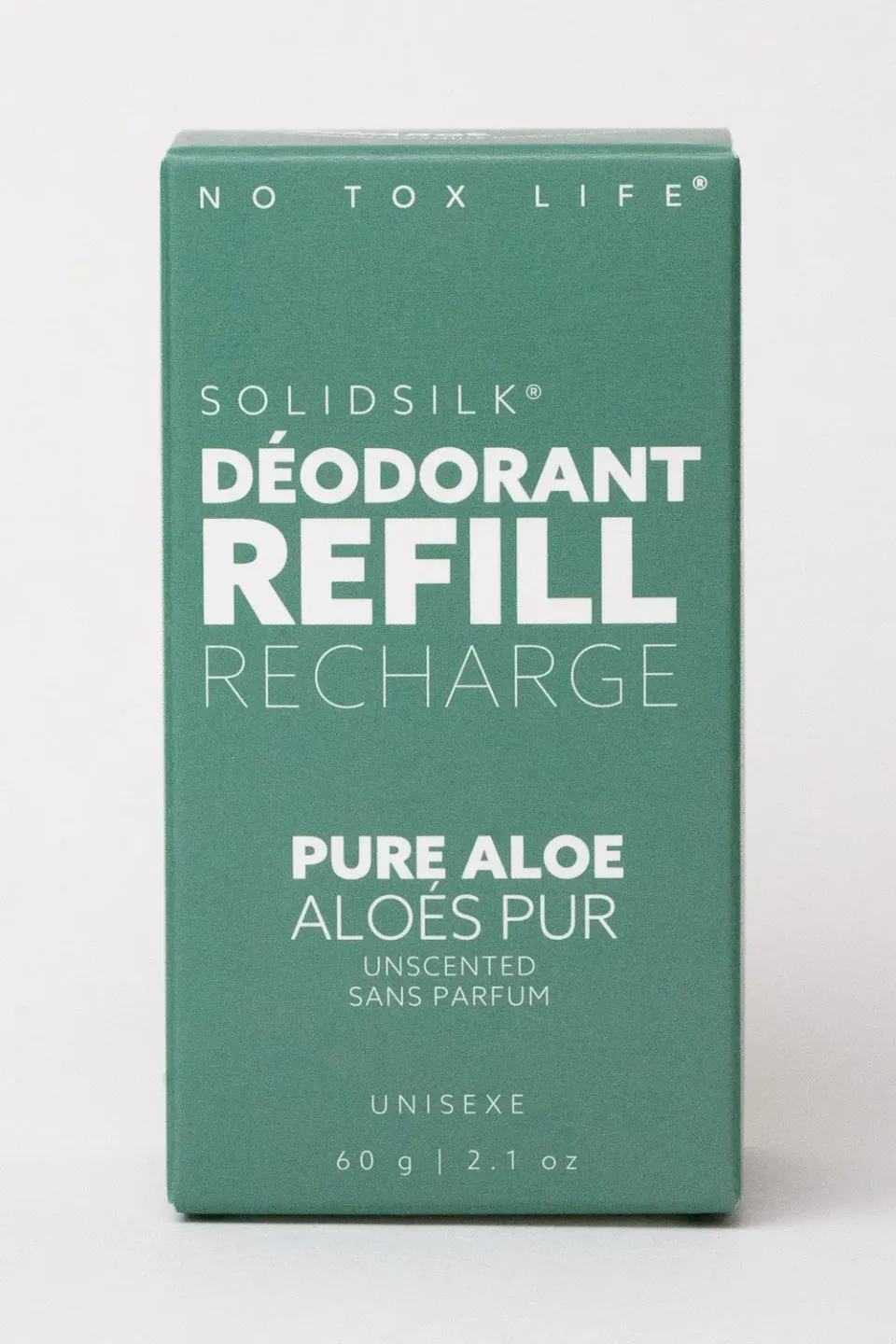 No Tox Life SOLIDSILK Pure Aloe deodorant refill ekstra stærk