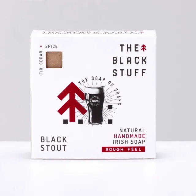The Black Stuff Black Stout sæbe eksfolierende havregryn