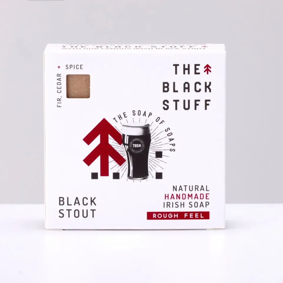 The Black Stuff Black Stout sæbe eksfolierende havregryn