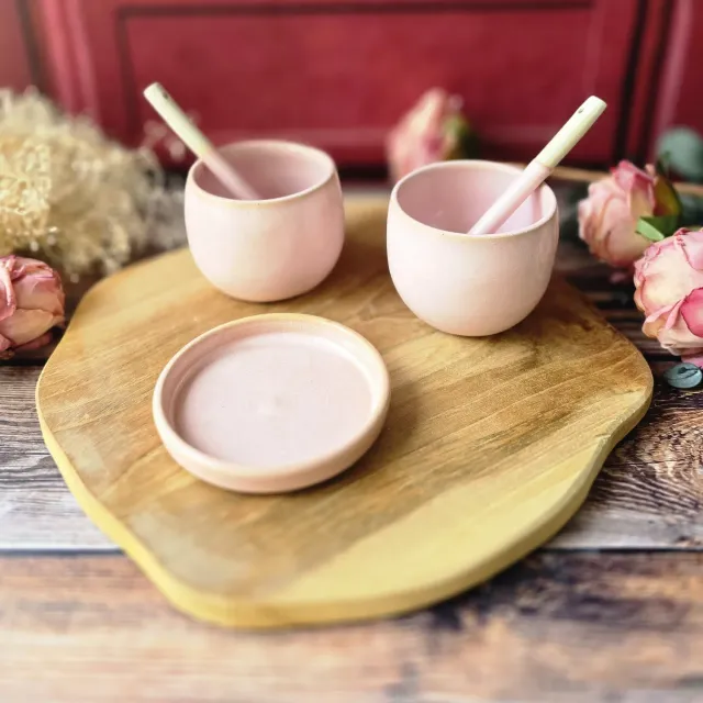 Naturayl Instants Partagés duo kopper i keramik rosa