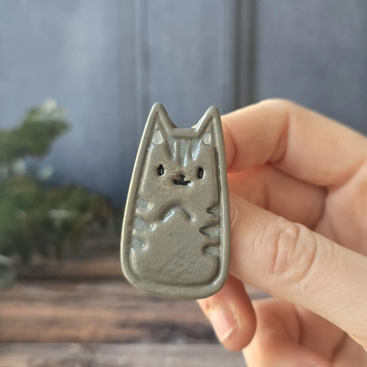 Naturayl Le Gang des Moustaches broche Nyx keramik