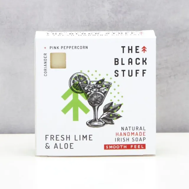 The Black Stuff Fresh Lime and Aloe fast sæbe 150g
