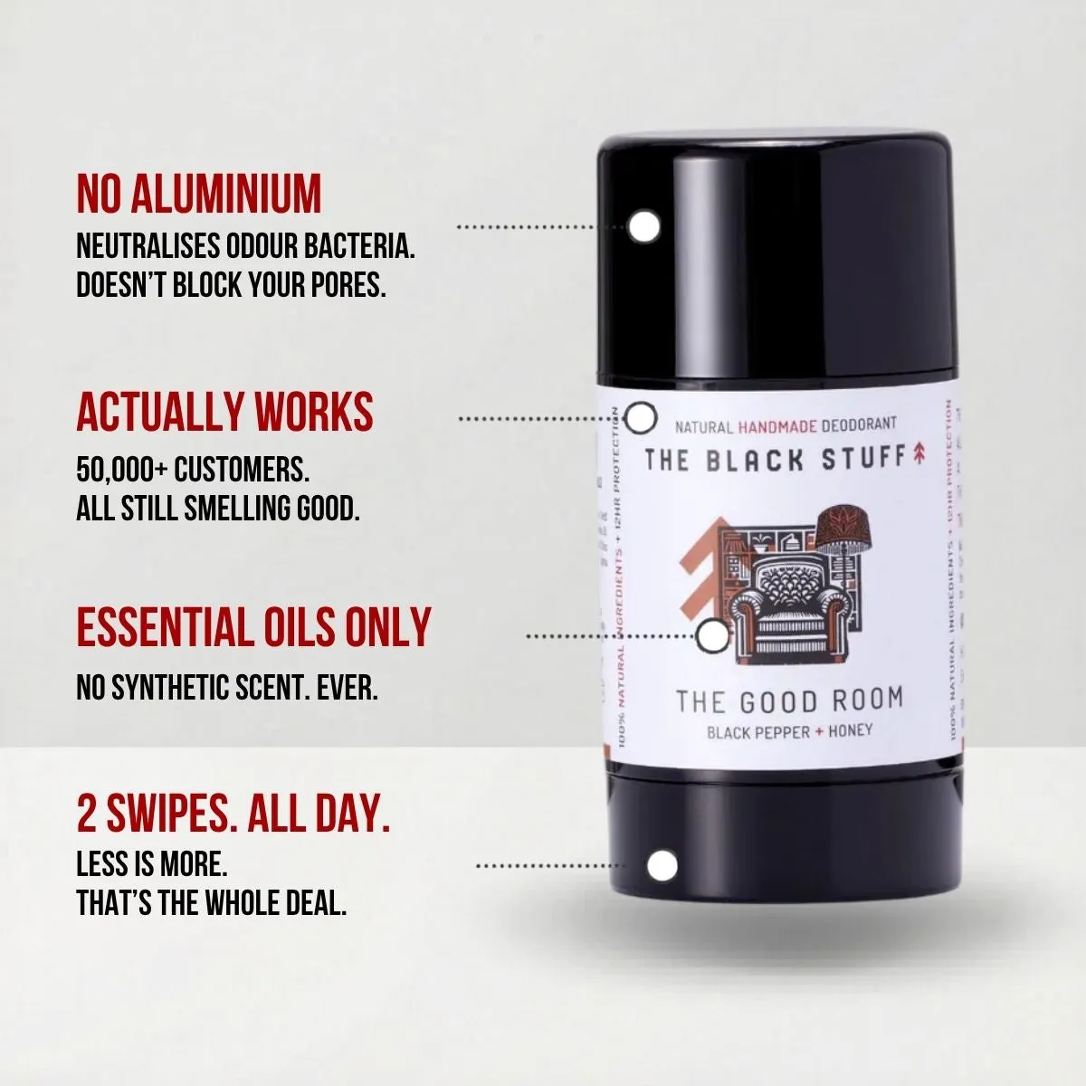 The Black Stuff The Good Room deodorant naturlig cedertræ