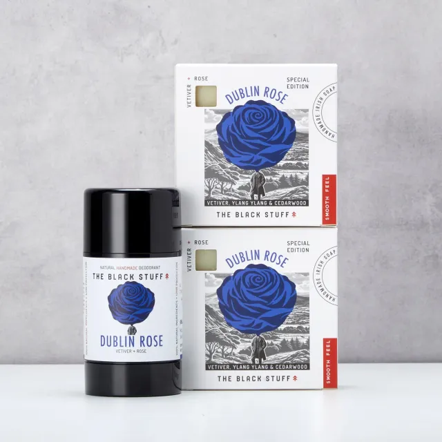 The Black Stuff Dublin Rose sæbesæt bundle ros fascinated