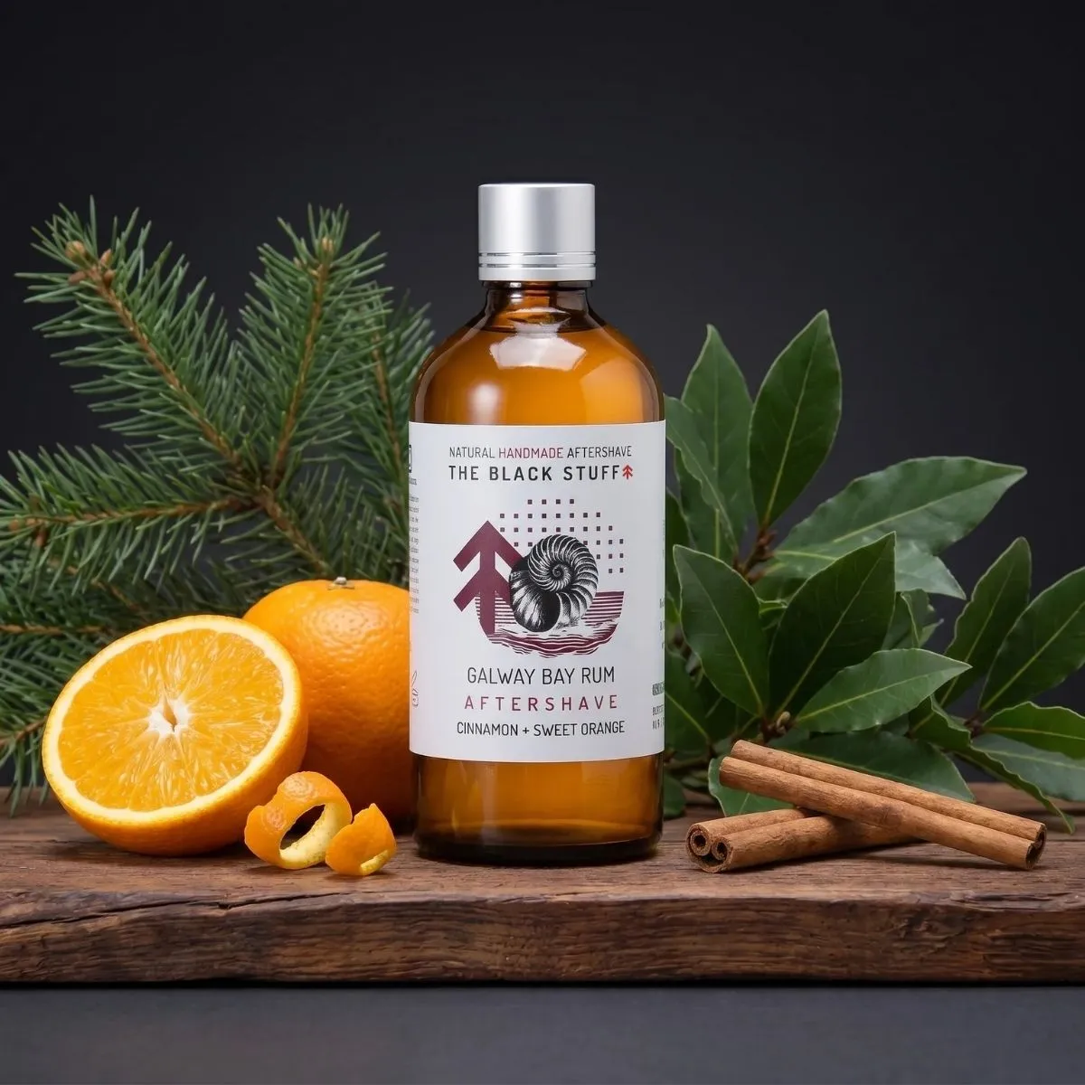 The Black Stuff Galway Bay Rum aftershave splash – 100 ml