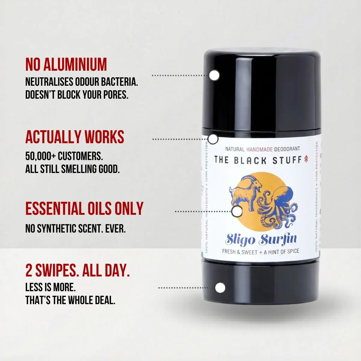 The Black Stuff Sligo Surfin' deodorant citronella naturlig