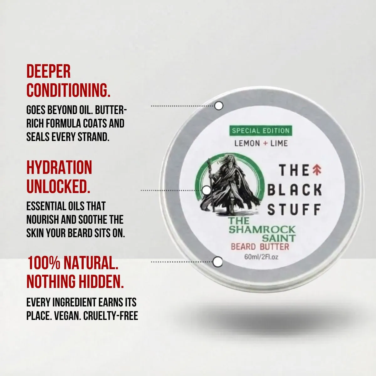 The Black Stuff Shamrock Saint skægsmør limited edition