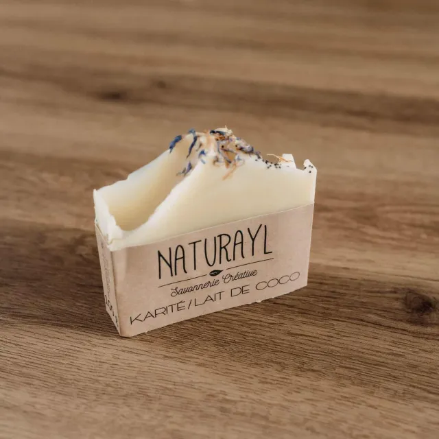 Naturayl Savon Karité Lait de Coco sæbe tør hud vegansk