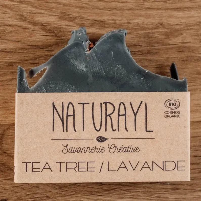 Naturayl Tea Tree Lavandin fast sæbe 50 g uren hud