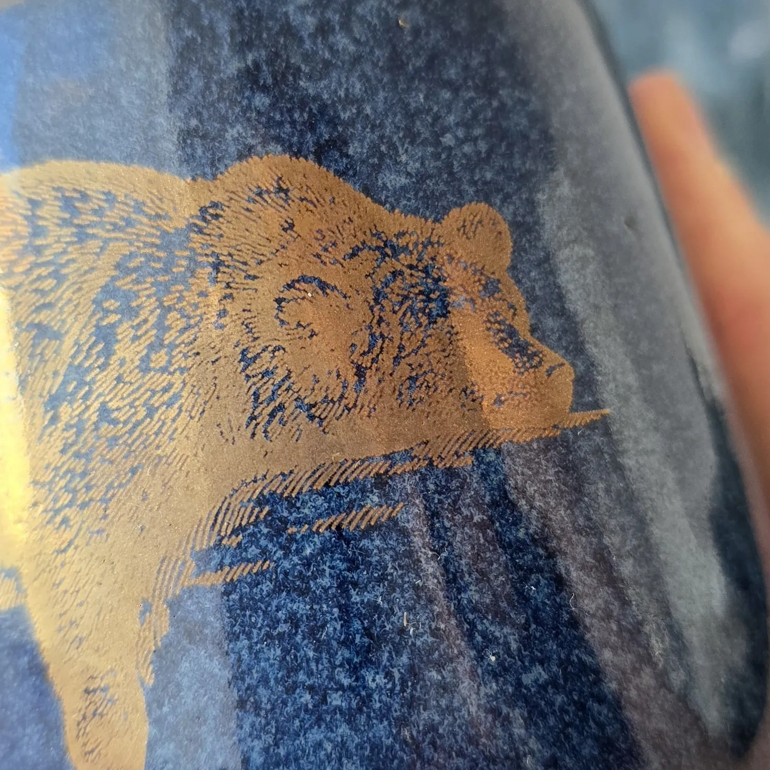 Naturayl Cabinet de Curiosités kop blå og guld