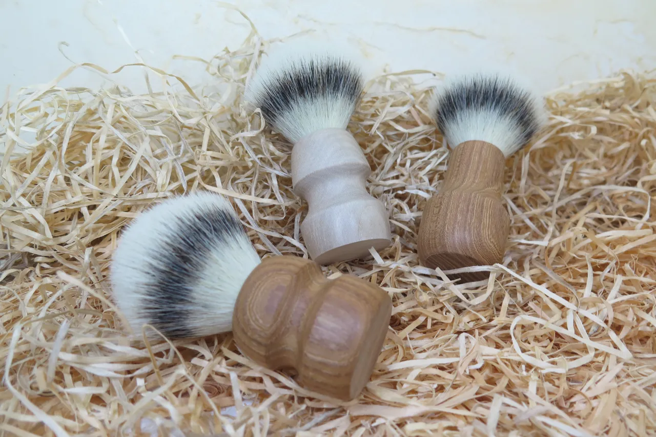 Nature en Bulles barbersæt træbørste 3 dele