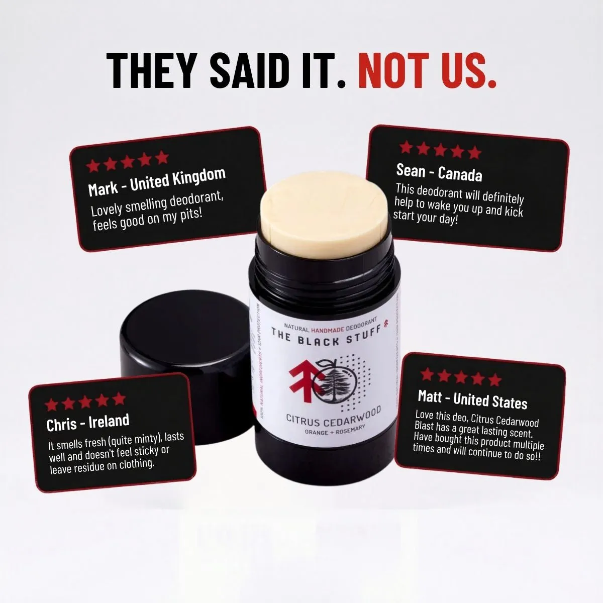 The Black Stuff Citrus Cedarwood Blast deodorant fast – citrus