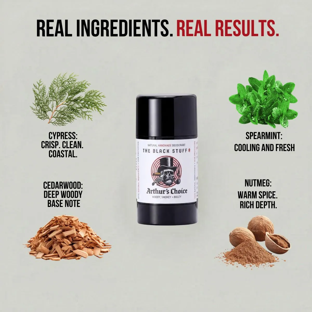 The Black Stuff Arthur's Choice deodorant naturlig træ