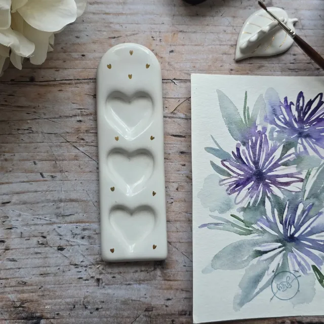 Naturayl Coeur d'Artiste malerpalette hjerte 3 rum
