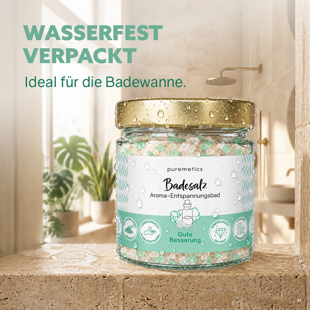 puremetics Wohlfühl-Trio badesalt 3-pak havsalt