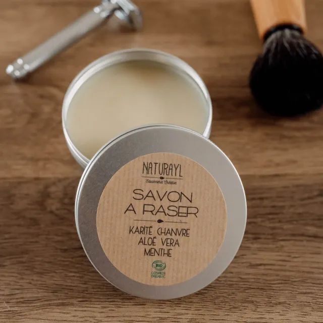 Naturayl barbersæbe mynte aloe vera kølende