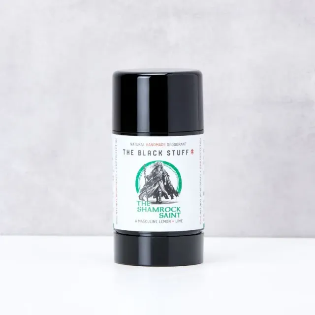 The Black Stuff Shamrock Saint deodorant naturlig lemon lime