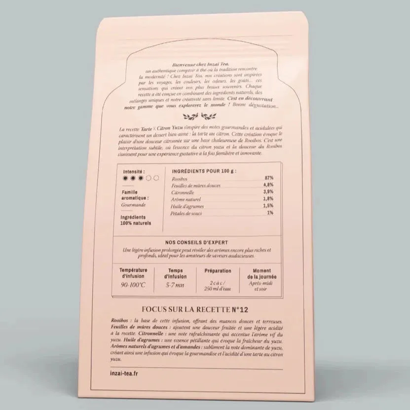 Naturayl Rooibos Tarte Citron Yuzu nr 12 te koffeinfri