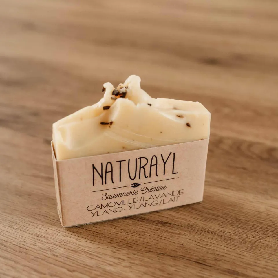 Naturayl fast sæbe kamille lavendel gedemælk