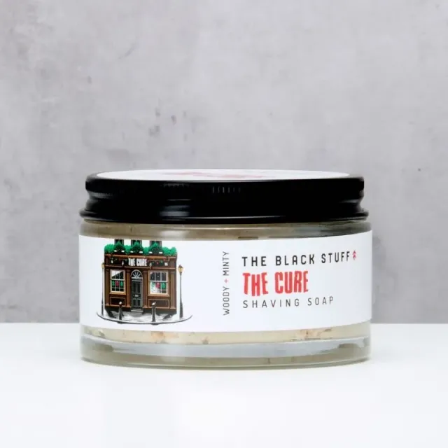 The Black Stuff TBS Cure barbersæbe 155g i glas