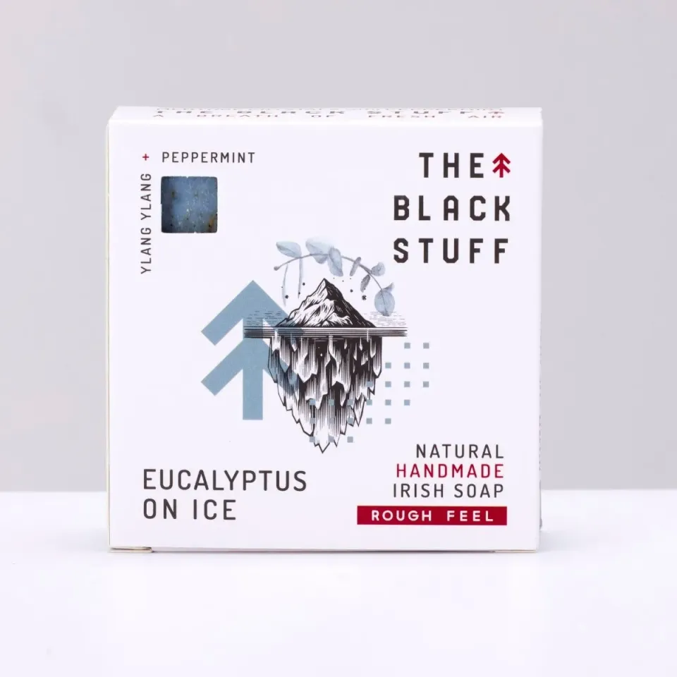 The Black Stuff Eucalyptus on Ice fast sæbe scrub