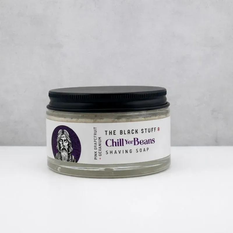 The Black Stuff Chill Yer Beans barbersæbe 155 g