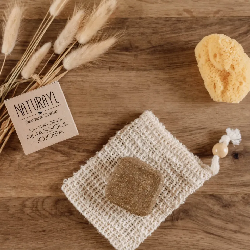 Naturayl Jojoba Rhassoul shampoo bar til fedtet hår