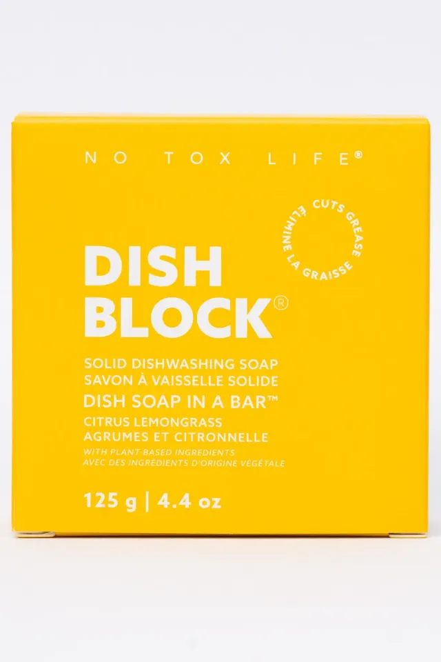 No Tox Life Dish Block fast opvaskesæbe citrus 125 g