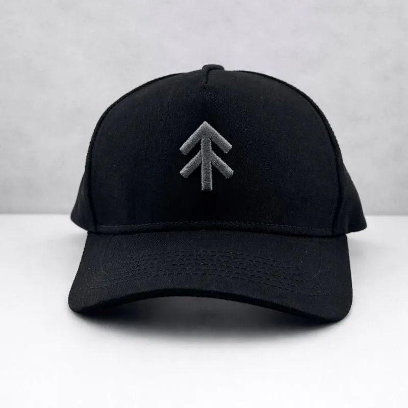 The Black Stuff Black Mesh trucker cap sort