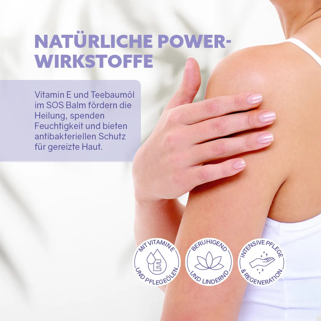 puremetics SOS Balm Vitamin E hudbalsam med tea tree
