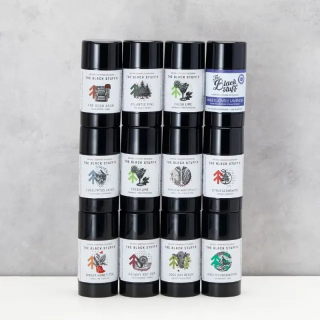 The Black Stuff Natural Deodorant Bundle deo 12-pak naturlig