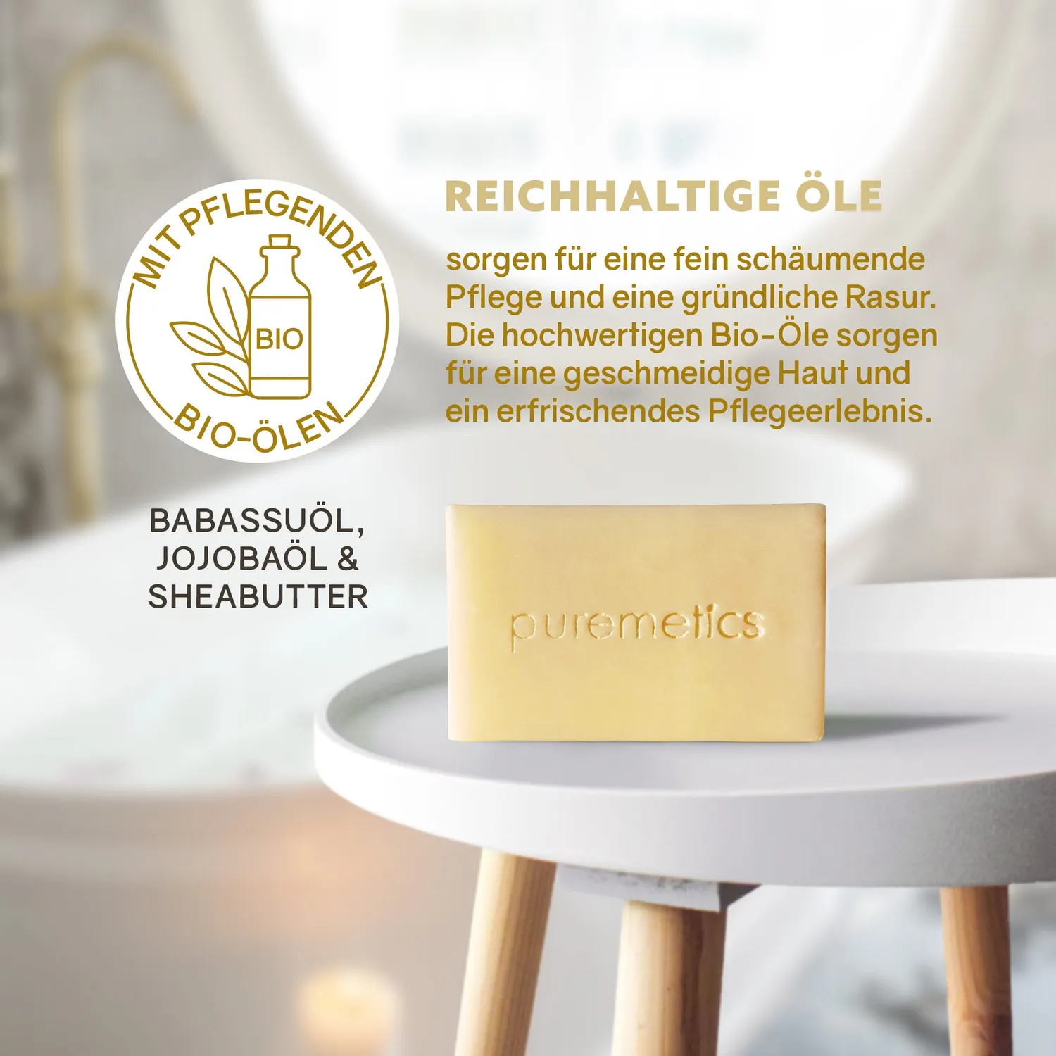 puremetics Ingwer Tonic barbersæbe i papir