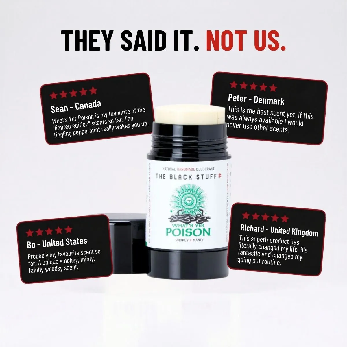 The Black Stuff What's Yer Poison naturlig deo