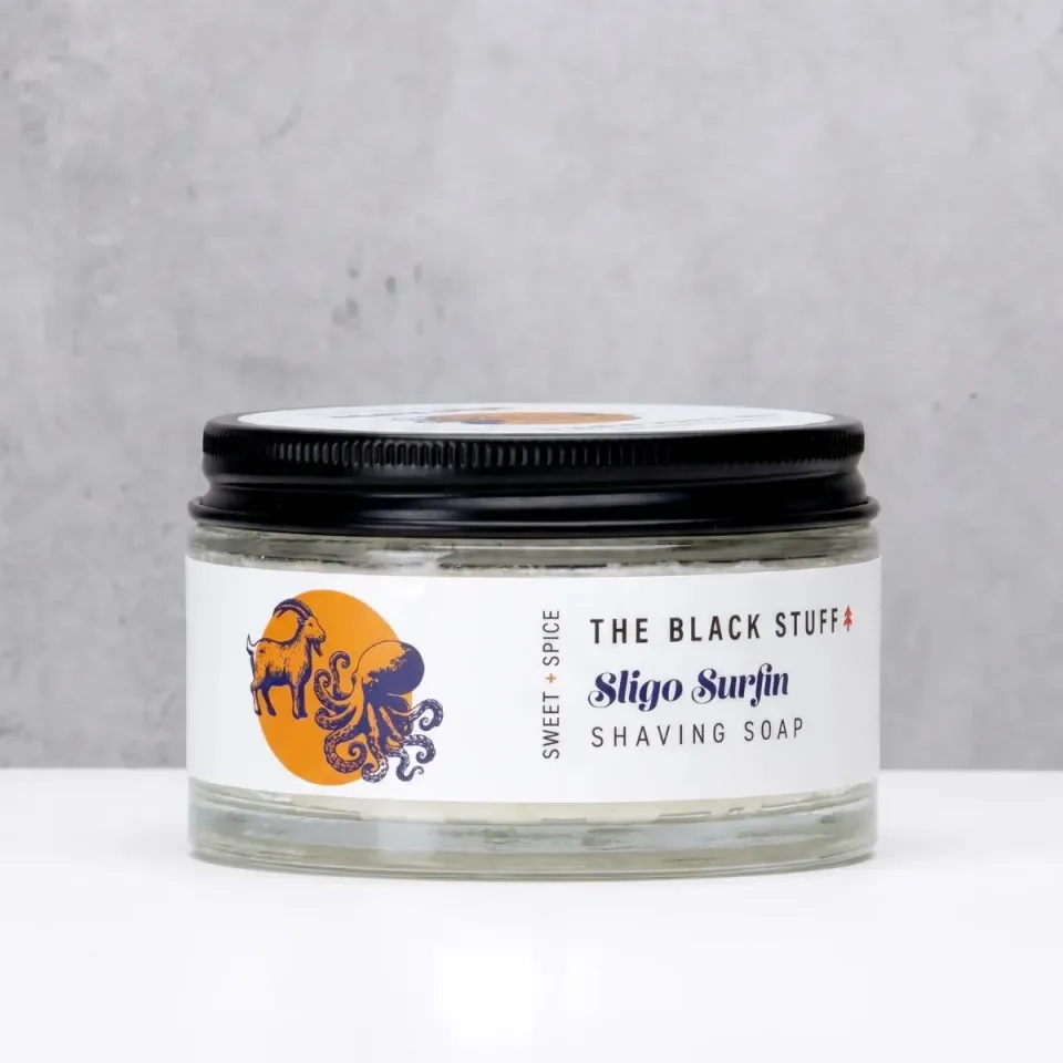 The Black Stuff Sligo Surfin barbersæbe 155g glas