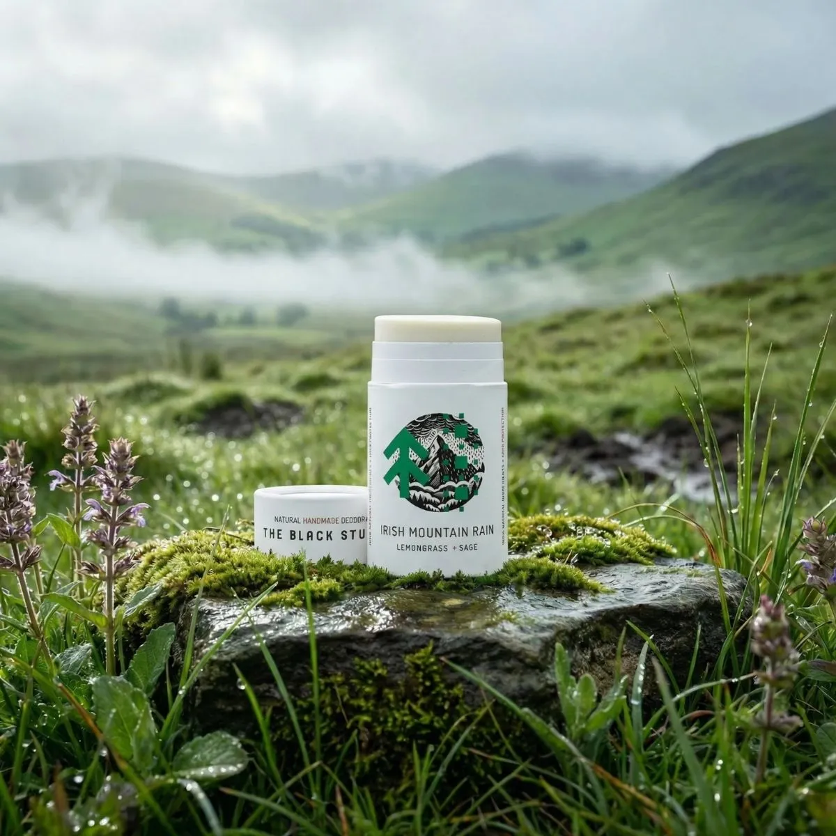 The Black Stuff Sensitive Irish Mountain Rain deodorant i pap