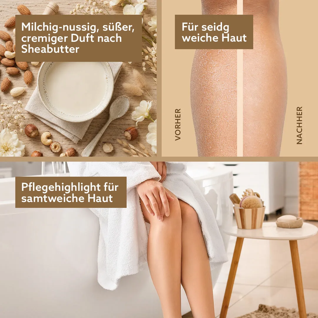 puremetics 3in1 Dusch-Fluff Shea Care brusefluff shea