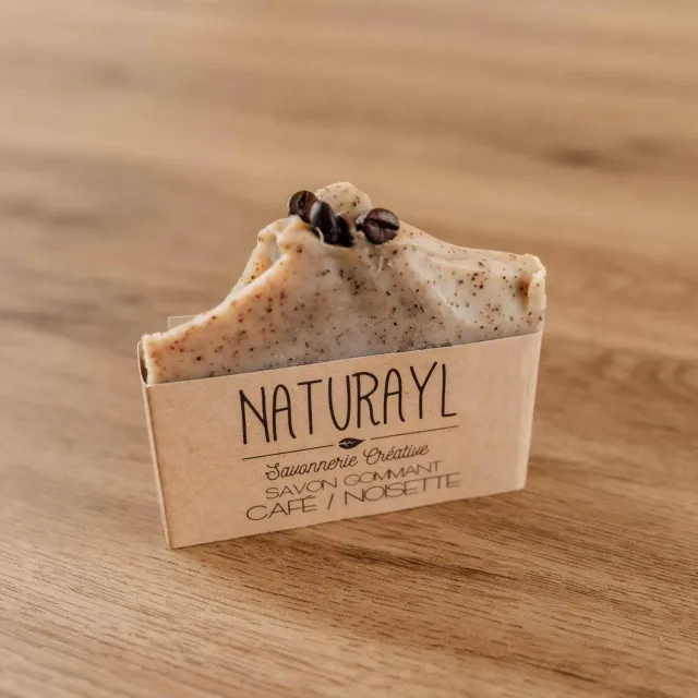 Naturayl Café Hasselnød fast sæbe eksfolierende uden æteriske olier