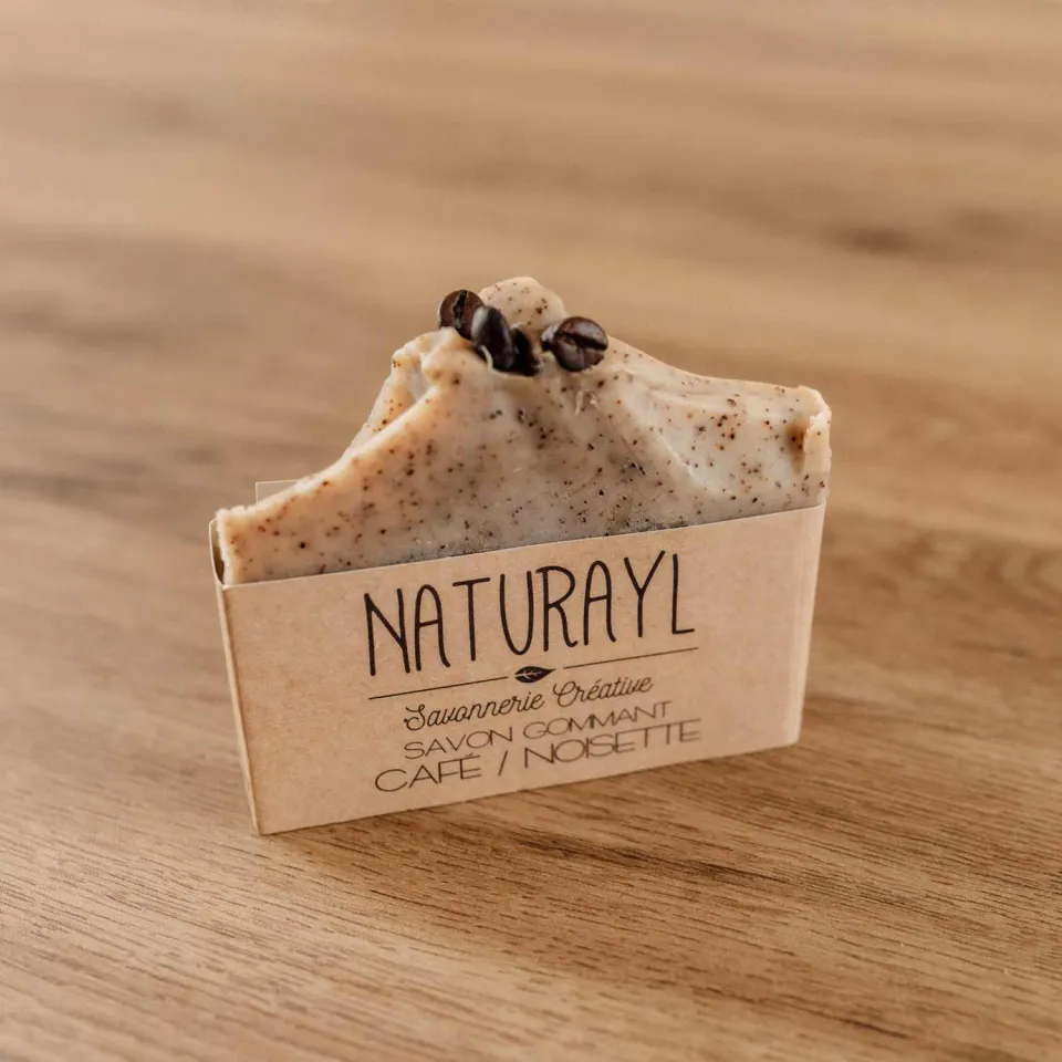 Naturayl Café Hasselnød fast sæbe eksfolierende uden æteriske olier