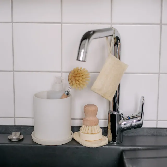 Naturayl grydebørste skånsom træbørste