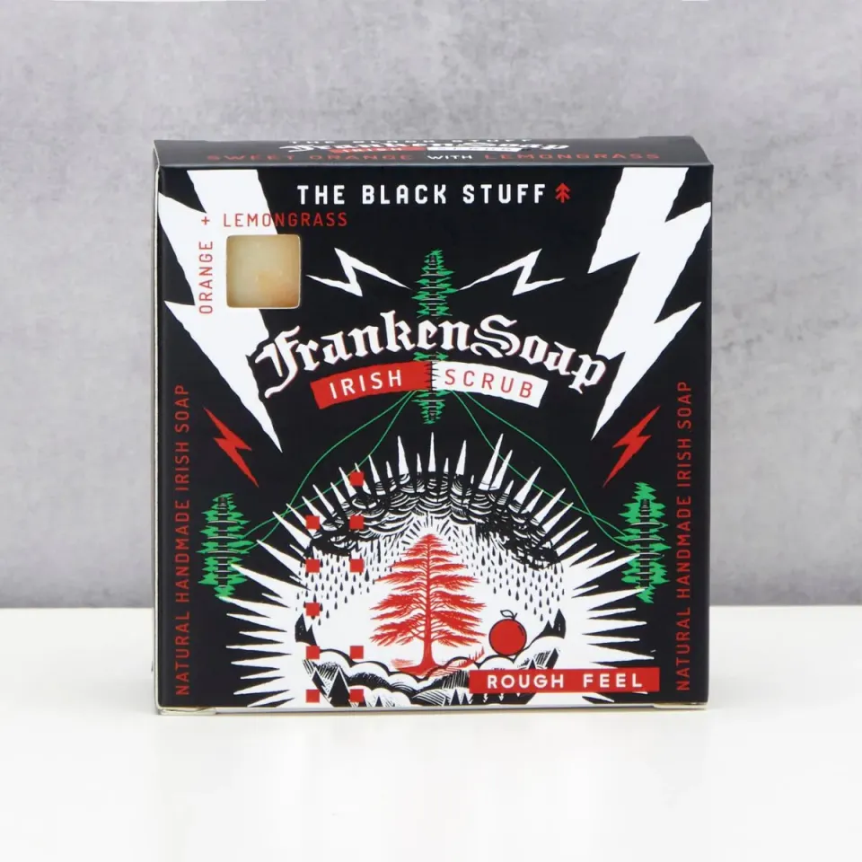 The Black Stuff Frankensoap Irish Scrub skrubbesæbe citrus