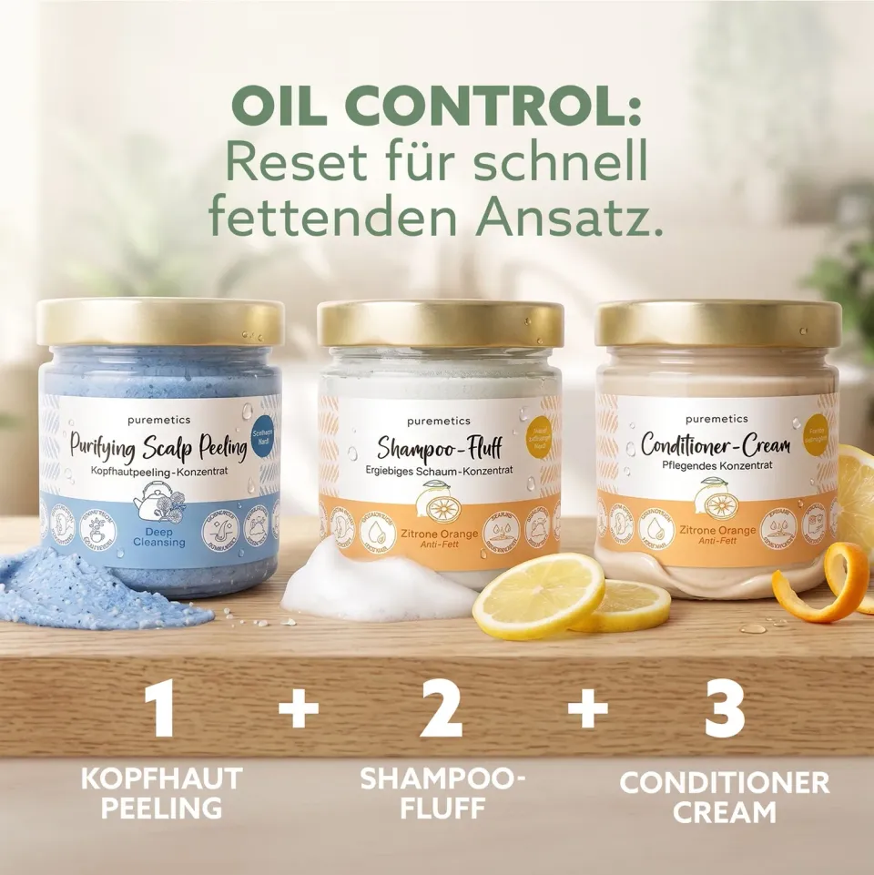 puremetics Oil Control hårsæt citron appelsin