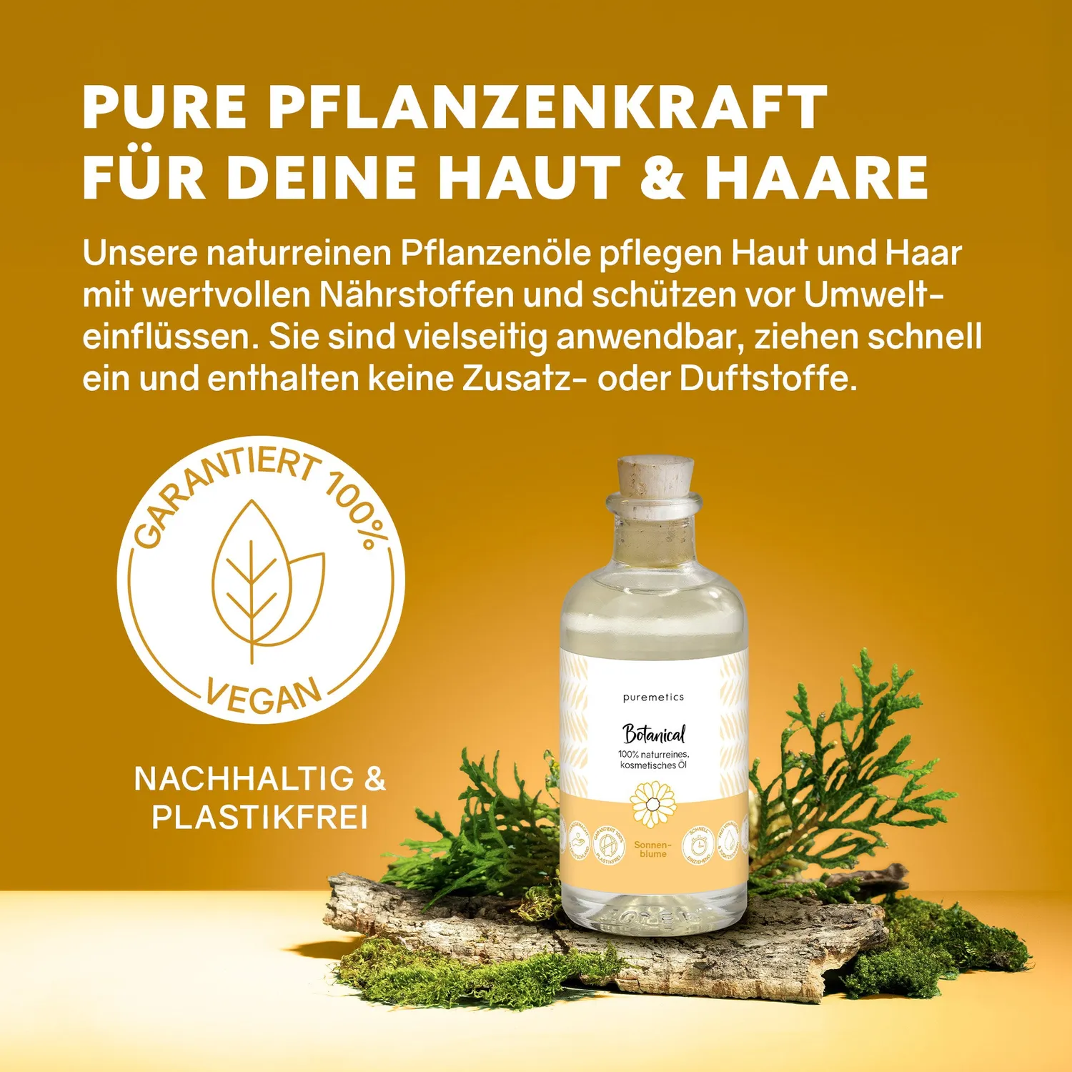 puremetics Botanical Sonnenblume plejeolie solsikke