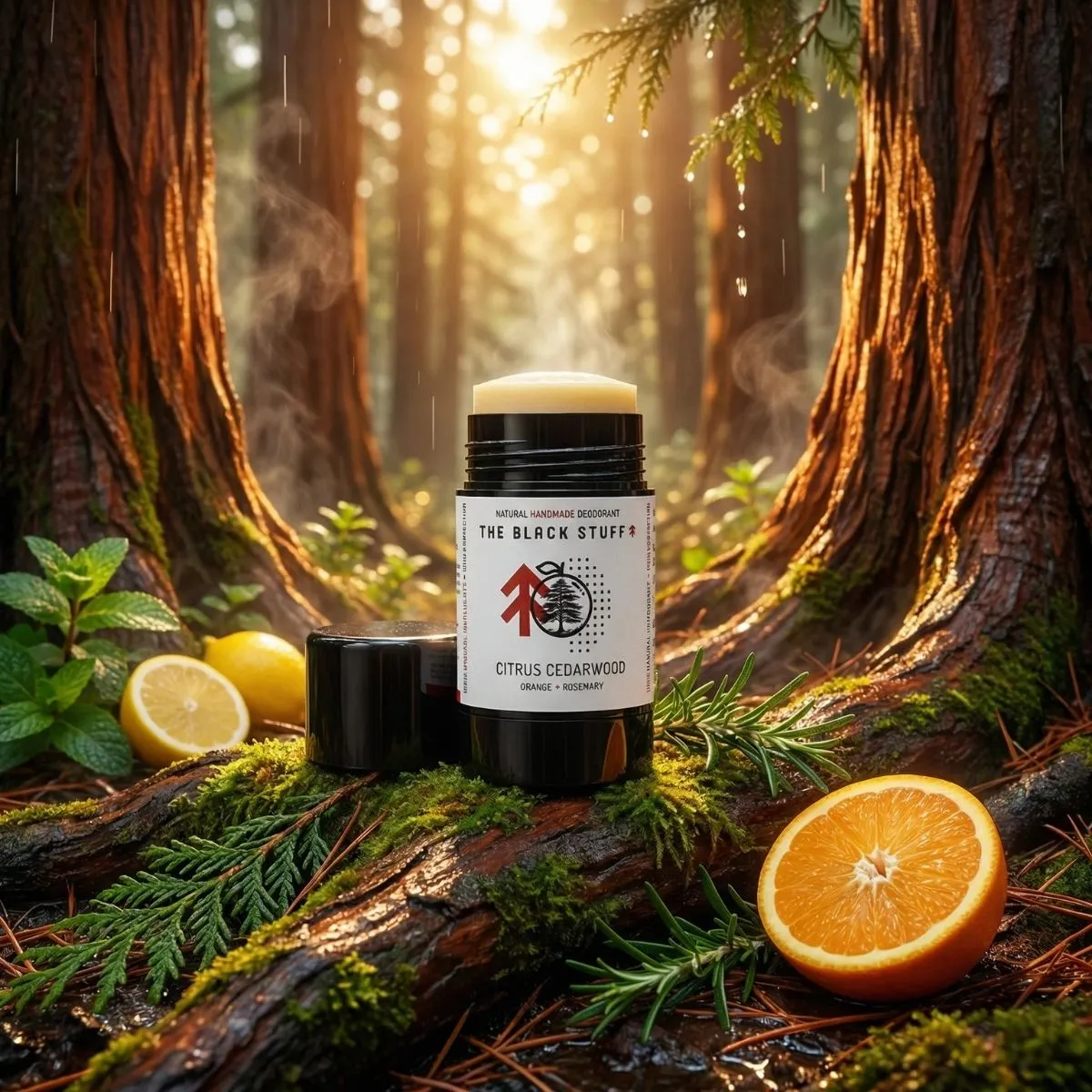 The Black Stuff Citrus Cedarwood Blast deodorant fast – citrus