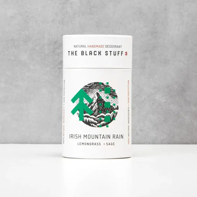 The Black Stuff Sensitive Irish Mountain Rain deodorant i pap