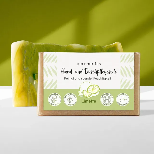 puremetics Limette hånd- og brusesæbe lime-ingefær